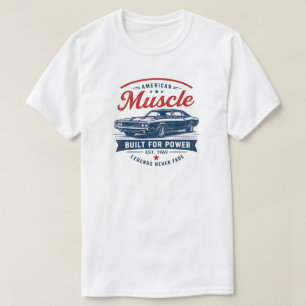 Vintage American Muscle Car Personalised T-Shirt
