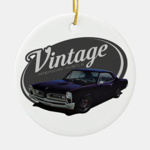 Vintage American Muscle Custom GTO Ceramic Ornament