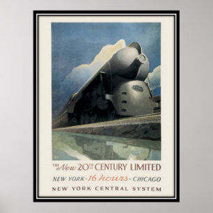 Vintage American Railway, USA - Poster