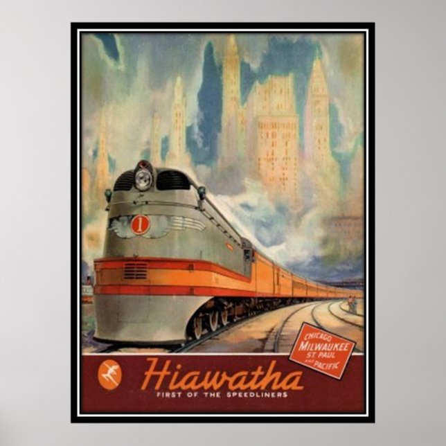 Vintage American Railway, USA - Poster (Front)