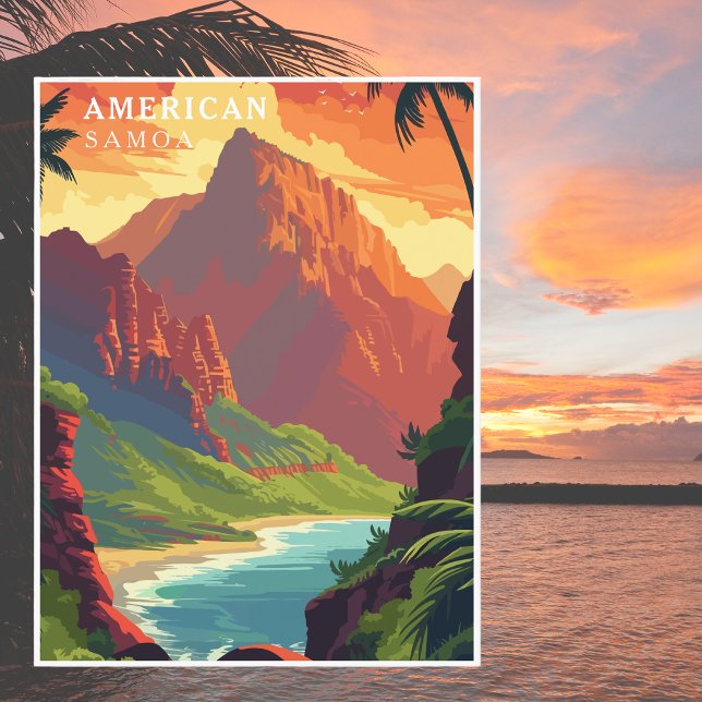 Vintage American Samoa Natinal Park Travel USA Postcard (Creator Uploaded)