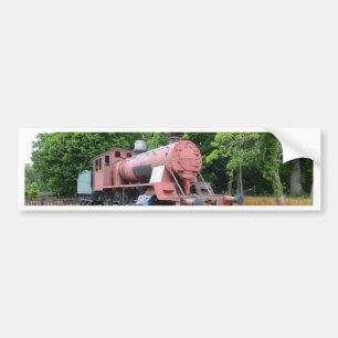 Vintage American Steam Locomotive Bumper Sticker