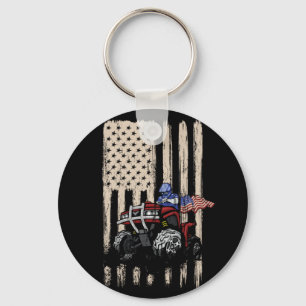 Vintage American Terrain Vehicles ATV Four Wheeler Key Ring