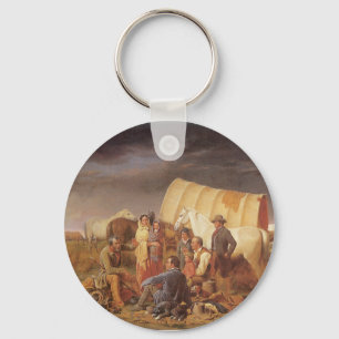 Vintage American West, Advice on Prairie by Ranney Key Ring