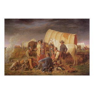 Vintage American West, Advice on Prairie by Ranney Poster