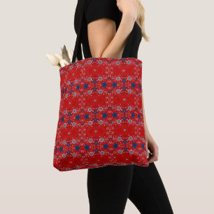 Vintage Americana Bandanna Print Tote Bag