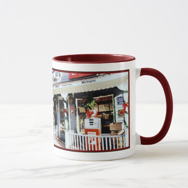 'Vintage Americana Christmas' Large Mug (Right)