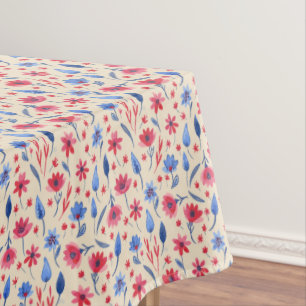 Vintage Americana Floral Tablecloth