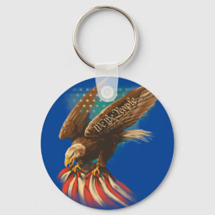 Vintage Americana Key Ring
