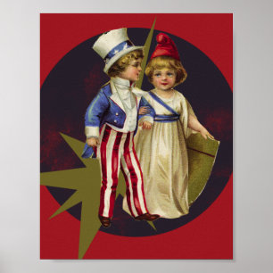 Vintage Americana Poster
