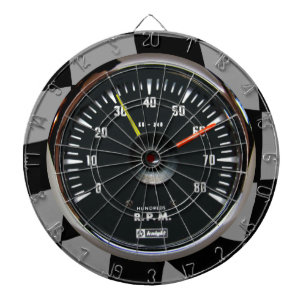 Vintage Analogue Auto Tachometer Racing  Dartboard