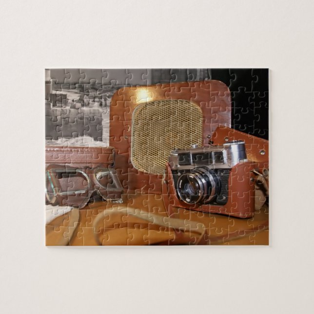 Vintage analogue Camera Jigsaw Puzzle (Horizontal)