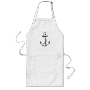 Vintage Anchor Apron (long)