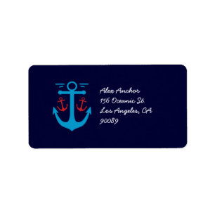 Vintage Anchor Label