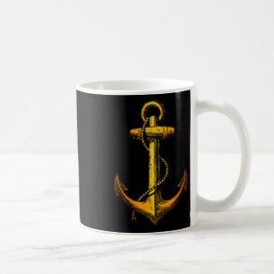 Vintage Anchor Nautical Boater Sailor Yachting Boa Coffee Mug