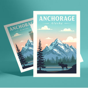 Vintage Anchorage Alaska Postcard
