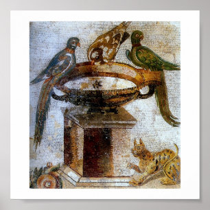 Vintage Ancient Mosaics (Pompei) Poster