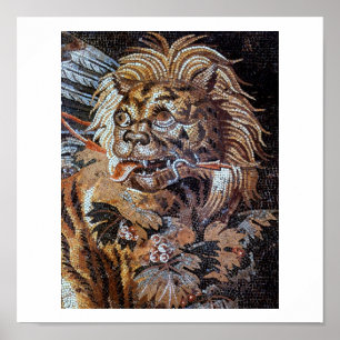 Vintage Ancient Mosaics (Pompei) Poster