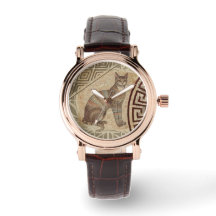 Vintage, Ancient Style,Cat Art, Antique