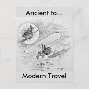 Vintage Ancient to Modern Travel Postcard
