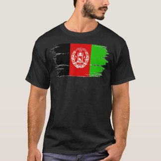 Vintage And Distressed Afghanistan Flag T-Shirt