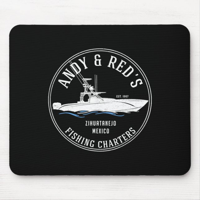 Vintage Andy Red's Fishing Charters  Mouse Pad (Front)