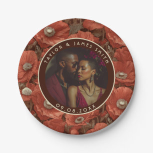 Vintage Anemones Plates For Wedding Memories