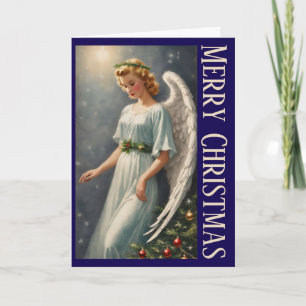 Vintage Angel Art Christmas Christian Custom Card