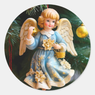 Vintage Angel Christmas Stickers