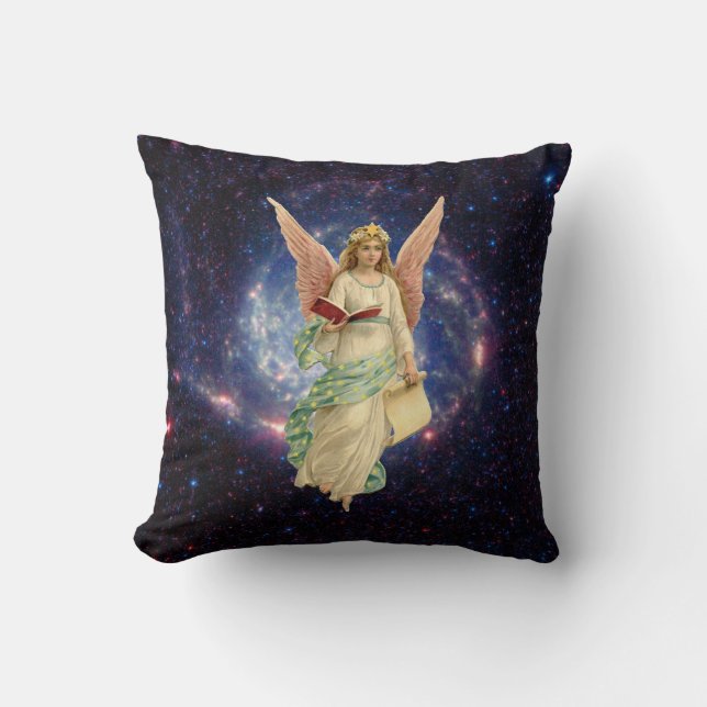 Vintage Angel in Heaven Cushion (Front)