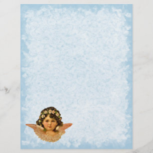 Vintage Angel Letterhead Stationery