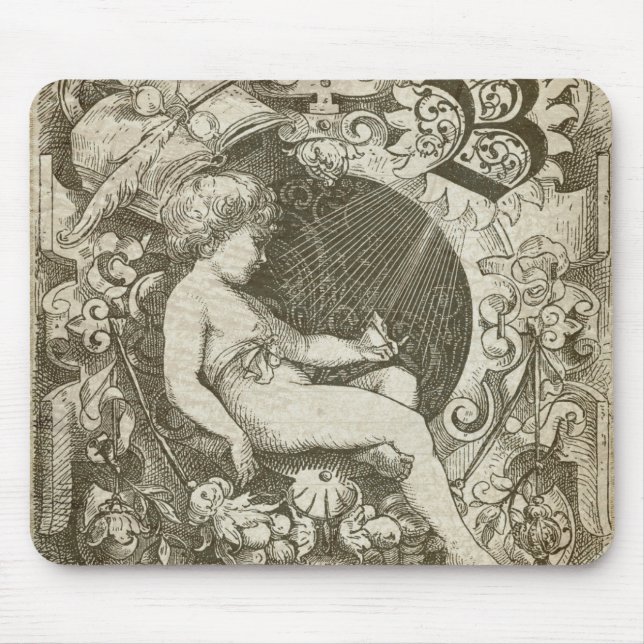 Vintage Angel Mouse Pad (Front)