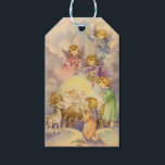 Vintage Angels Around Baby Jesus Gift Tags<br><div class="desc">Vintage Angels Around Baby Jesus</div>