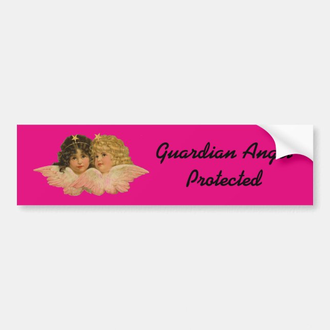 Vintage Angels Bumper Sticker (Front)