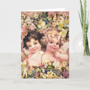 Vintage Angels Holiday Card