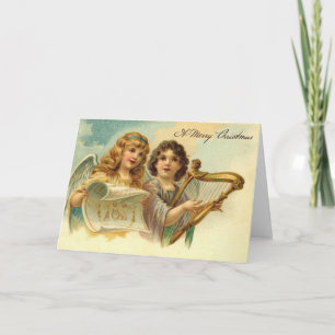 Vintage Angels Holiday Card