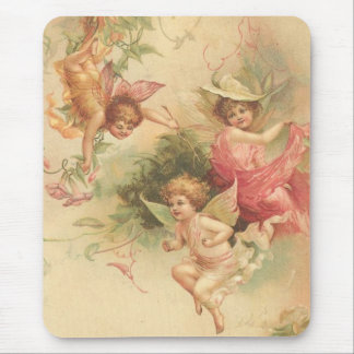 vintage angels mouse pad