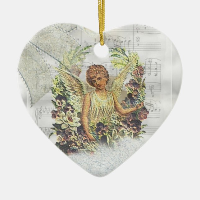 Vintage Angels Ornament (Front)