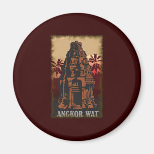 Vintage Angkor Wat Magnet
