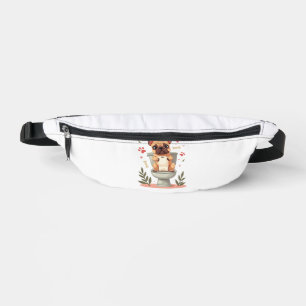 Vintage Angry French Bulldog Holding Toilet Paper Bum Bags