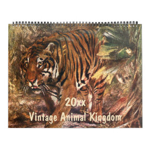 Vintage Animal Kingdom, Jungle and Forest Creature Calendar