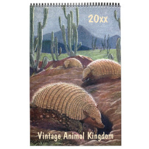 Vintage Animal Kingdom, Jungles Deserts Forests Calendar