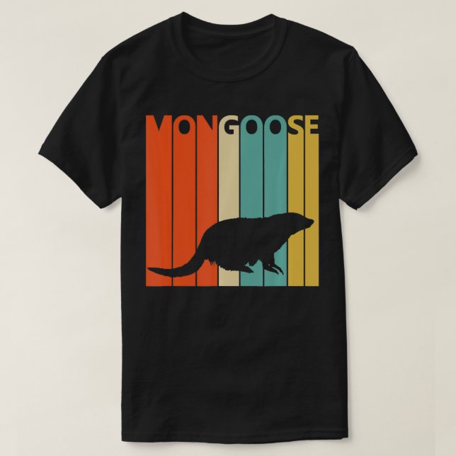 Vintage Animal Mongoose Print  T-Shirt (Design Front)
