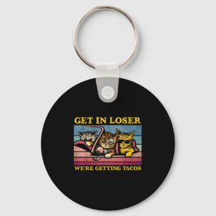 Vintage Animal Quote Get In Loser Were Getting Tac Key Ring