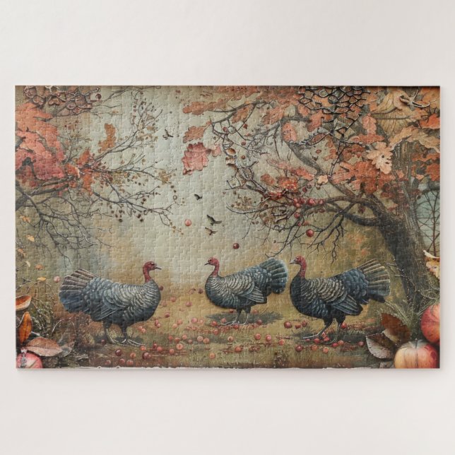 Vintage Animal Scenes Jigsaw Puzzle (Horizontal)