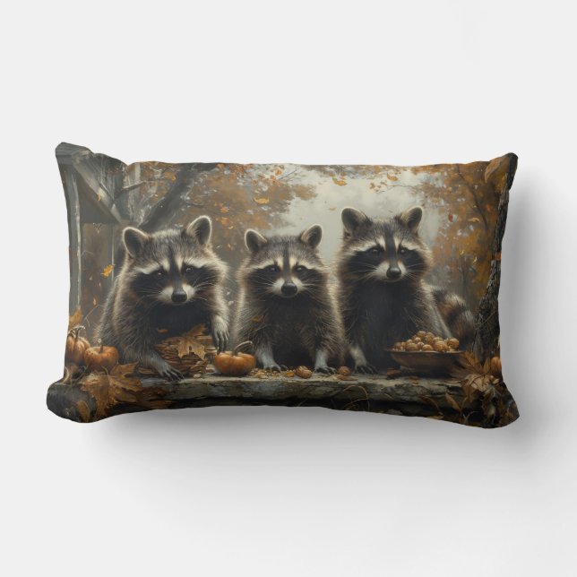 Vintage Animal Scenes Throw Pillow (Front)