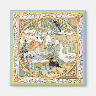 Vintage Animals Magnet