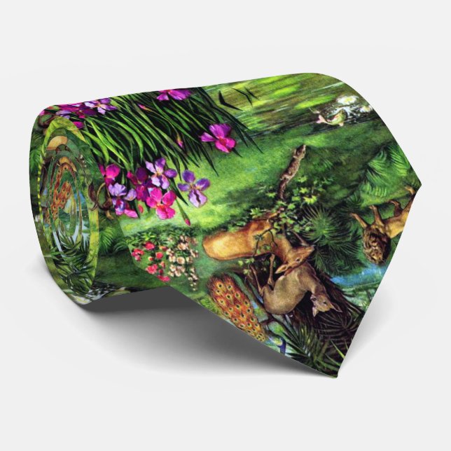Vintage Animals Tie (Rolled)