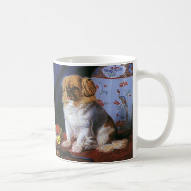 Vintage Animals, Toy Pekingese Puppy Dog Coffee Mug (Right)