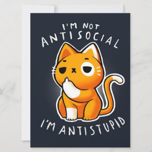 Vintage Anime Cat Art  Cute Gift For Valentines 